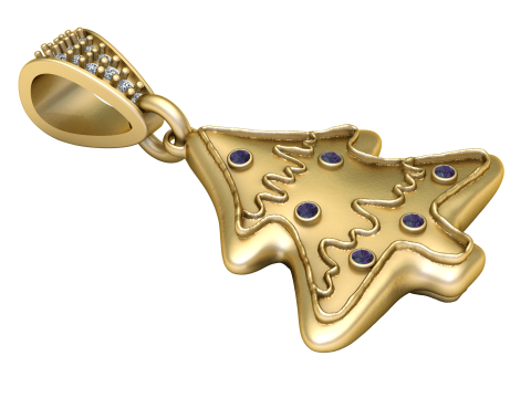 Tree pendant 3D 프린트 모델