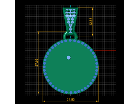 ENGINE GOLD PENDANT Modèles 3D en vedette
