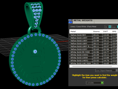 ENGINE GOLD PENDANT Modèles 3D en vedette