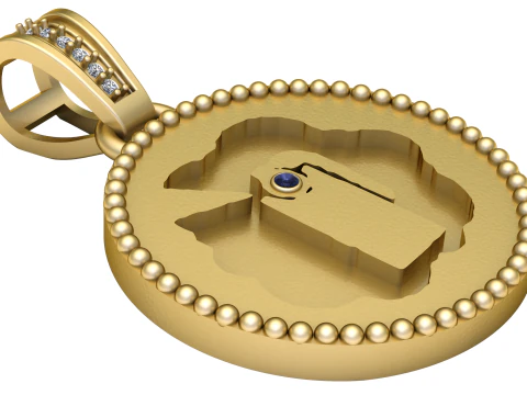 PI&Egrave;CE PENDENTIF 3D IMPRIMABLE Modèles 3D en vedette