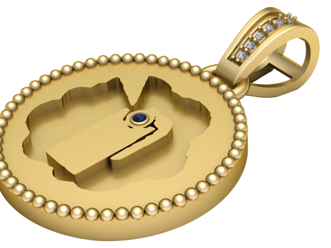 COIN PENDANT 3D PRINTABLE Model Cetak 3D