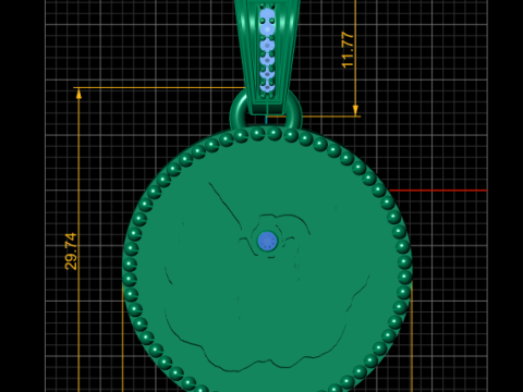 COIN PENDANT 3D PRINTABLE Model Cetak 3D