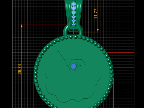 COIN PENDANT 3D PRINTABLE 3D Print Model