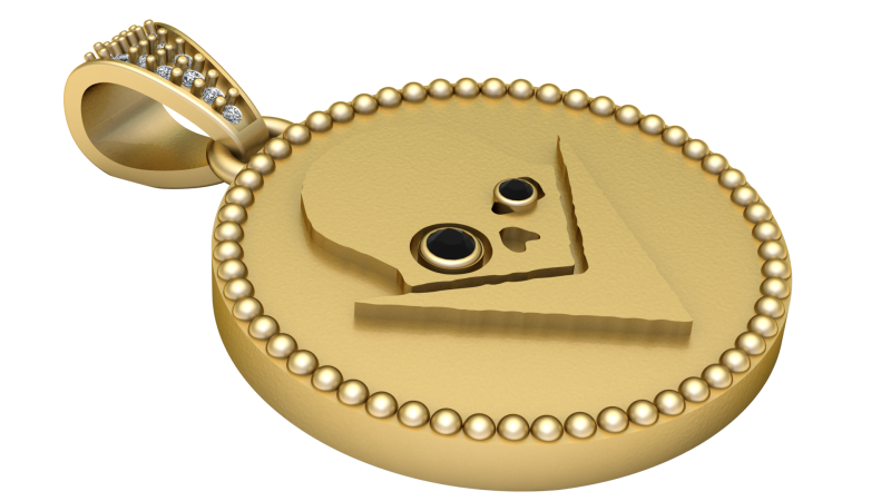 MASK EYES COIN PENDANT Model Cetak 3D .c4d .max .obj .3ds .fbx .stl .blend