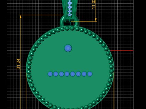FOUNDRAE PENDANT Modello di stampa 3D