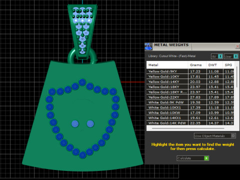 Diamond Skull Pendant Modelo de Impressão 3D