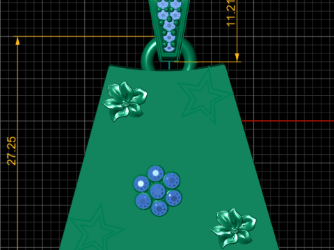 RUBY GOLD PENDANT Modèles 3D en vedette