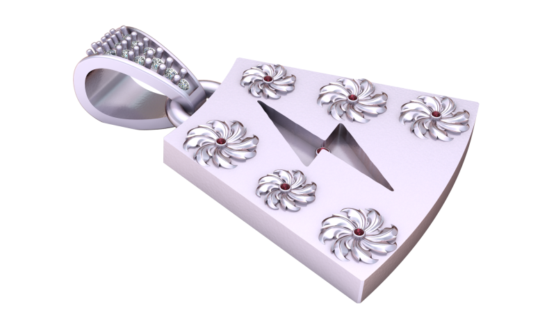 3D jewelry design gold pendant 3D 打印模型 .c4d .max .obj .3ds .fbx .stl .blend