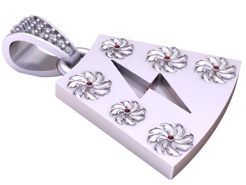 3D jewelry design gold pendant 3D Print Model
