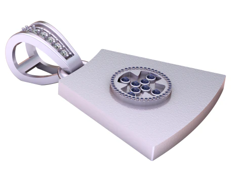 This elegant 3D gold pendant 3D Print Model