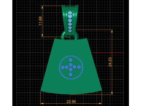 This elegant 3D gold pendant 3D Print Model