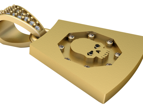 This bold and edgy 3D gold pen 3D-printmodel