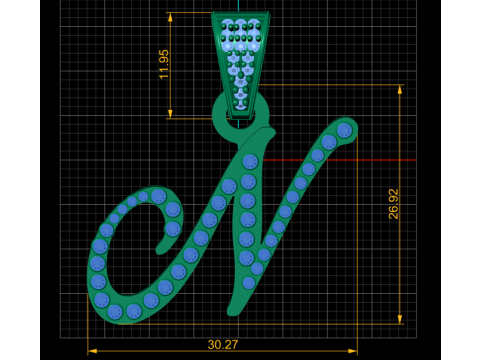 This exquisite 3D gold pendant 3D Baskı Modeli