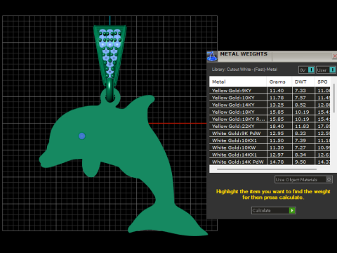 Charming 3D gold pendant Modèles 3D en vedette