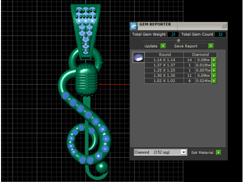 Stunning 3D gold pendant Modelo de Impressão 3D