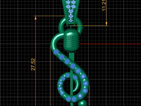 Stunning 3D gold pendant Modelo de Impressão 3D