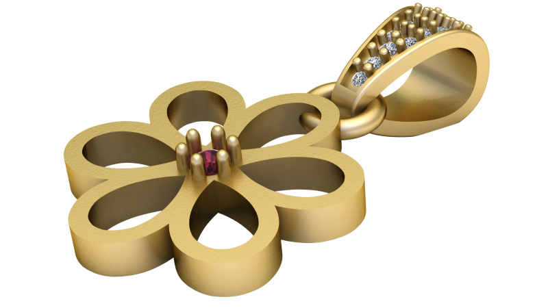 Elegant 3D gold pendant 3D 打印模型 .c4d .max .obj .3ds .fbx .stl .blend