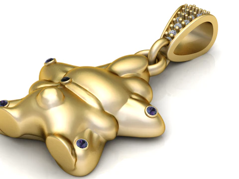 Ador&aacute;vel pingente 3D Modelo de Impressão 3D