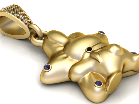 Adorable 3D pendant 3D Print Model