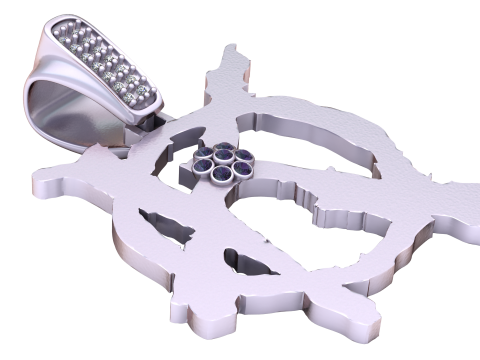 Exquisite pendant showcases 3D 프린트 모델