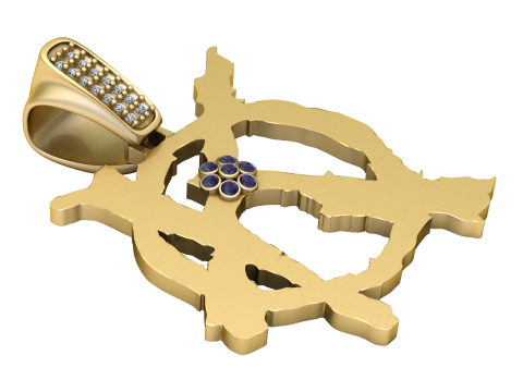 Exquisite pendant showcases 3D 프린트 모델