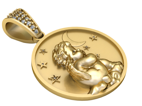 Enchanting pendant radiates 3D Print Model