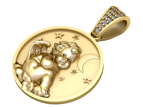 Enchanting pendant radiates 3Dプリントモデル