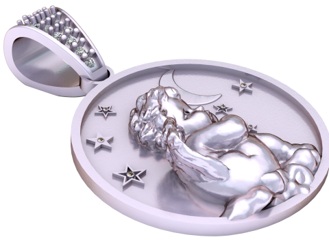 Enchanting pendant radiates 3Dプリントモデル