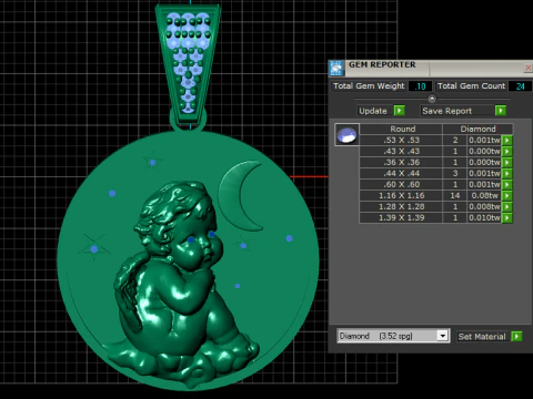 Enchanting pendant radiates 3D Print Model
