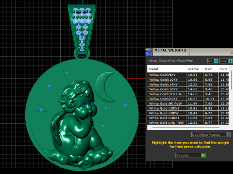 Enchanting pendant radiates 3Dプリントモデル