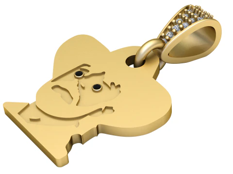 PENDENTE carismático e cheio de caráter Modelo de Impressão 3D