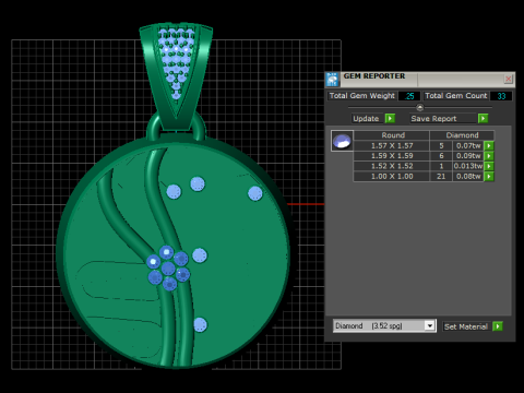 represents an elegant PENDANT Model do druku 3D