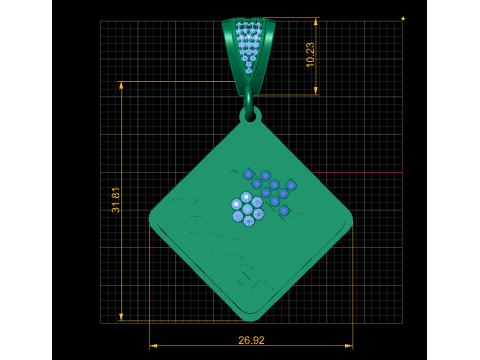 Love for technology PENDANT 3D 프린트 모델