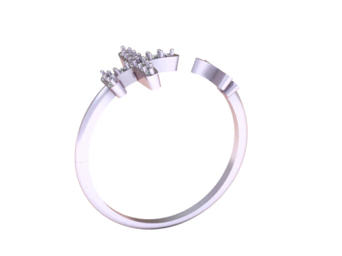 Plus Ring design 3D Print Model
