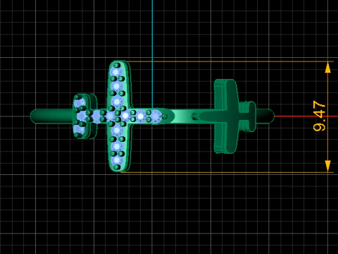Plus Ring design 3D Print Model