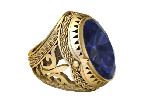 Sophisticated gents ring 3D 打印模型
