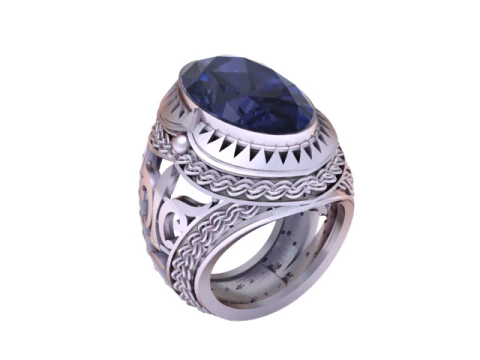 Sophisticated gents ring 3D Print Model