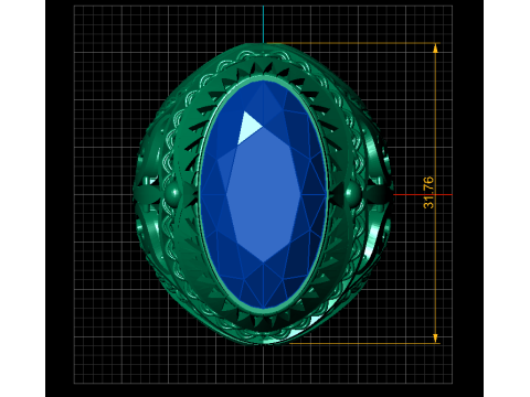 Sophisticated gents ring 3D 打印模型