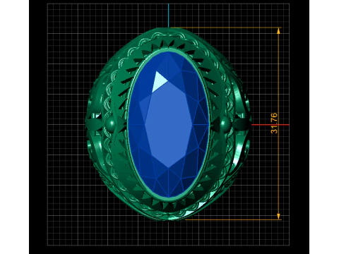 Sophisticated gents ring 3D Print Model