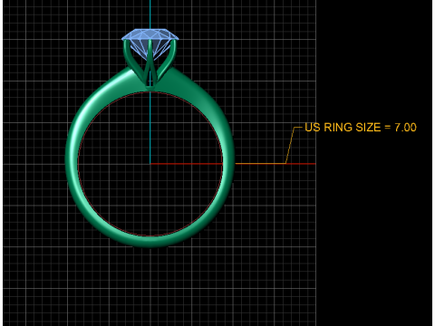 1-diamond ring 3D 打印模型