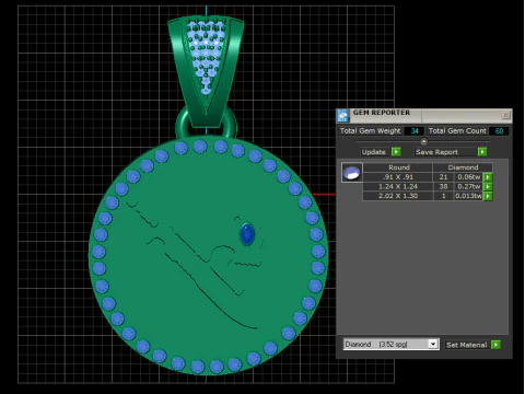 Stylized skull PENDANT 3D Print Model