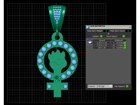 Motif is a stylized skull PENDANT 3D Print Model