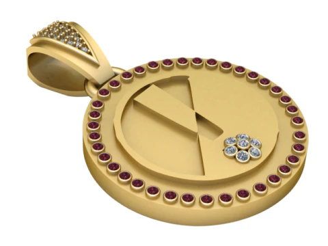 КУЛОН Стилизованный череп 3D Принт Модель