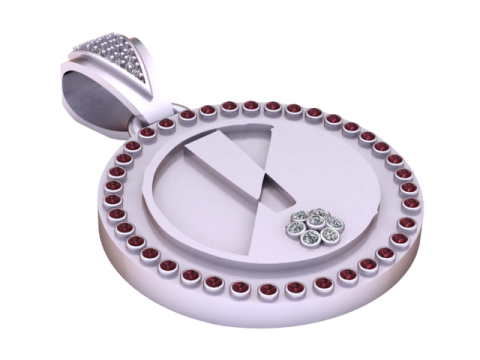 Stylized skull PENDANT Modello di stampa 3D
