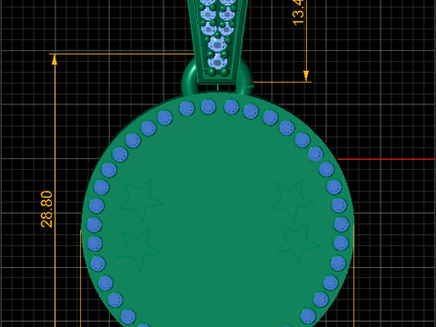 Stylized balloon dog PENDANT 3D Print Model