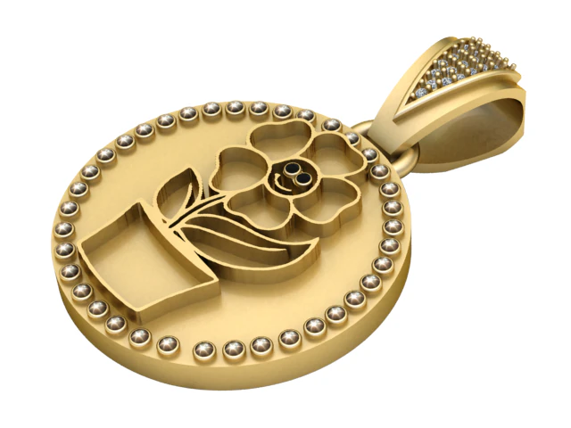 depicts PENDANT 3D Print Model .c4d .max .obj .3ds .fbx .stl .blend 