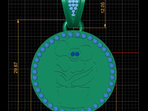 depicts PENDANT 3D Print Model