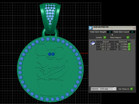 depicts PENDANT 3D Print Model
