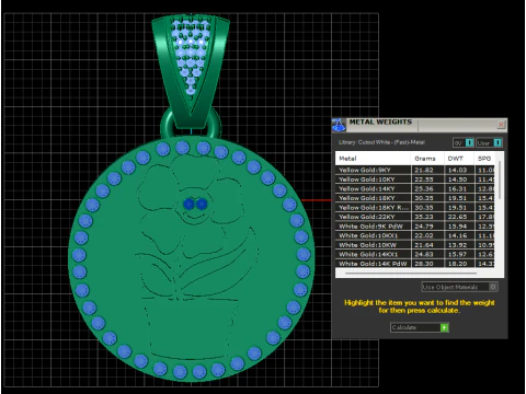 depicts PENDANT 3D Print Model