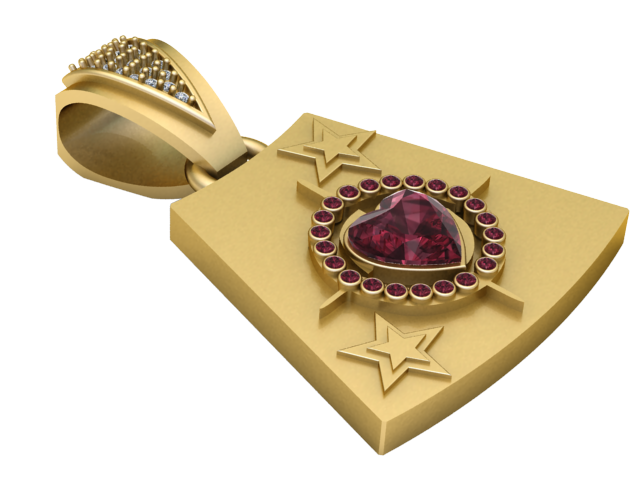 depicts a stylized balloon dog PENDANT Modelo de Impressão 3D .c4d .max .obj .3ds .fbx .stl .blend 